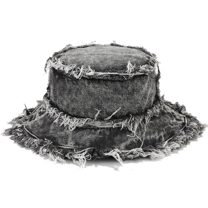 Vintage Washed Denim Bucket Hat