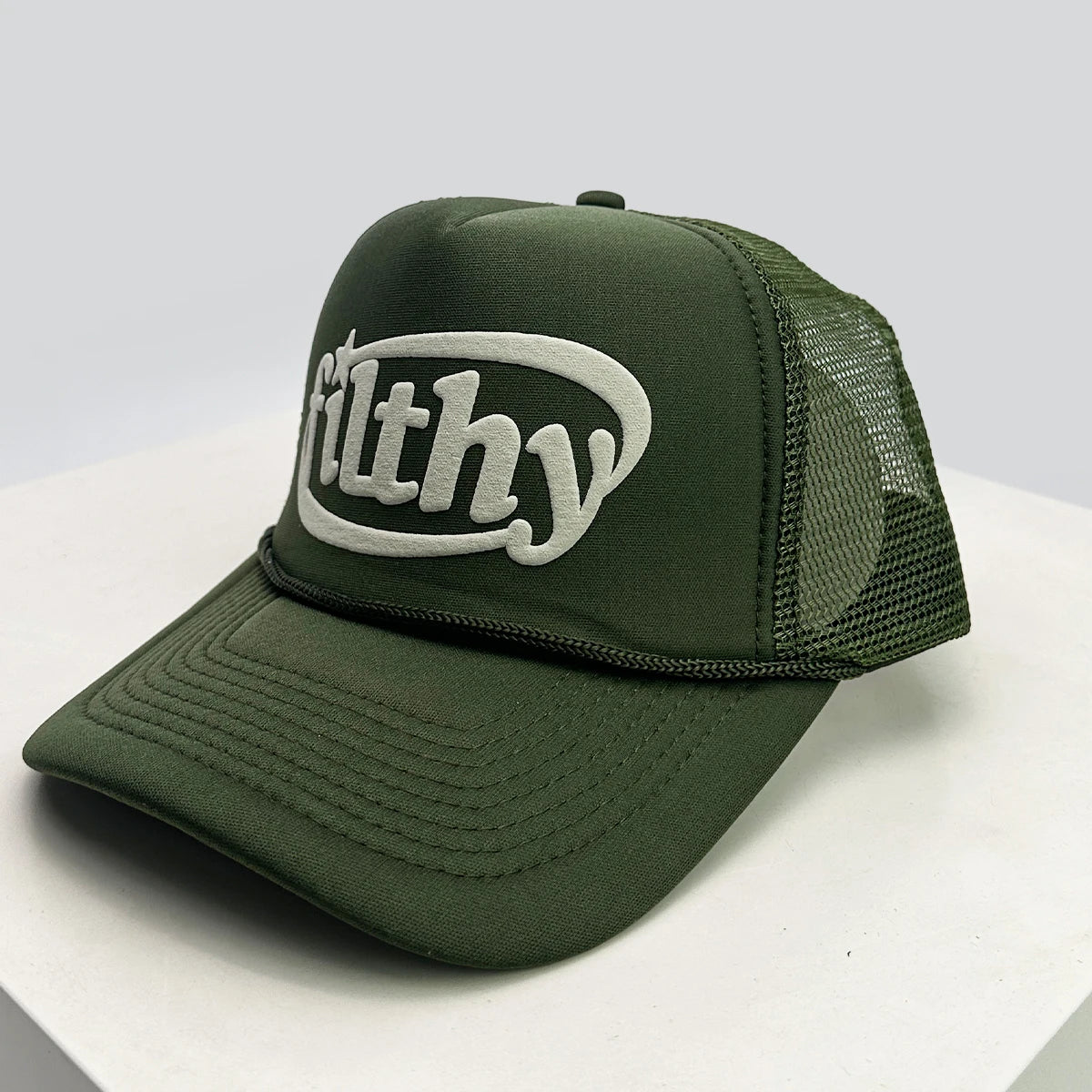 Unisex Color Block Filthy Letters Baseball Cap