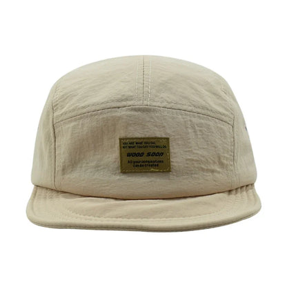 Fashion 5 Panel Quick Dry Flat Brim Baseball Cap
