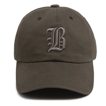Letter Embroidered Cotton Trucker Baseball Cap