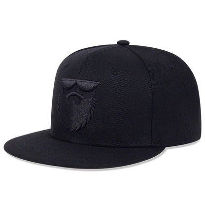 Unisex Beard Old Man Embroidery Cotton Hip Hop Baseball Cap