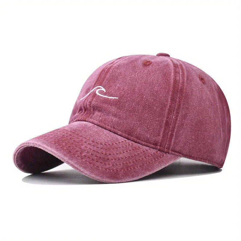 Adjustable Embroidered Flame Retro Classic Baseball Cap