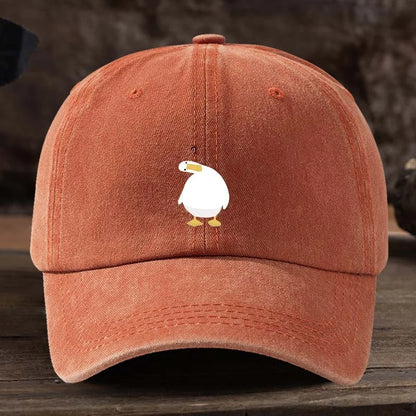 Cute Duck Print Adjustable Breathable Baseball Cap