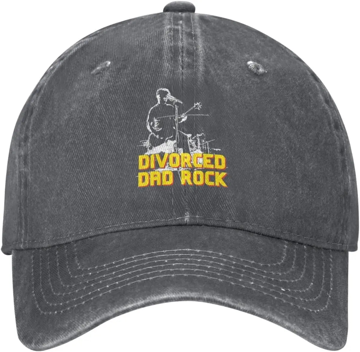 Divorced Dad Rock Distressed Washed Cotton Baseball Cap