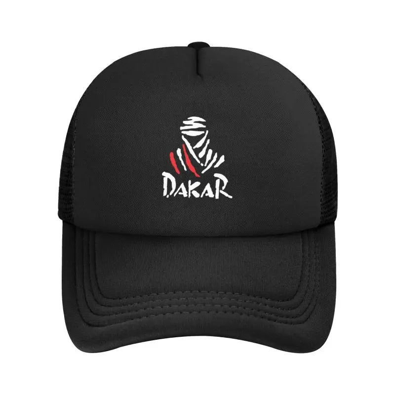 Cycling Dakar Rally Print Mesh Hip Hop Baseball Cap