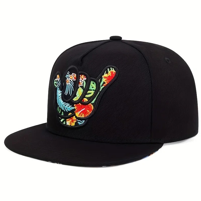 Unisex Fingers 666 Embroidery Hip-hop Hats