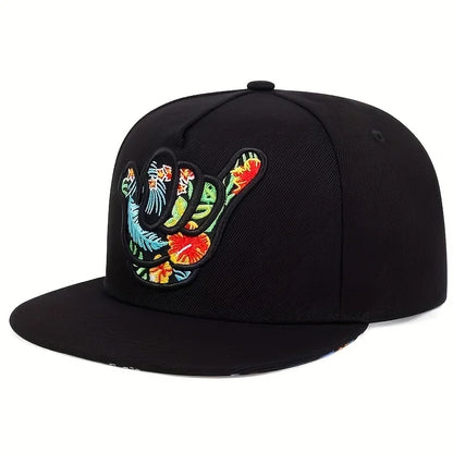 Unisex Fingers 666 Embroidery Hip-hop Hats