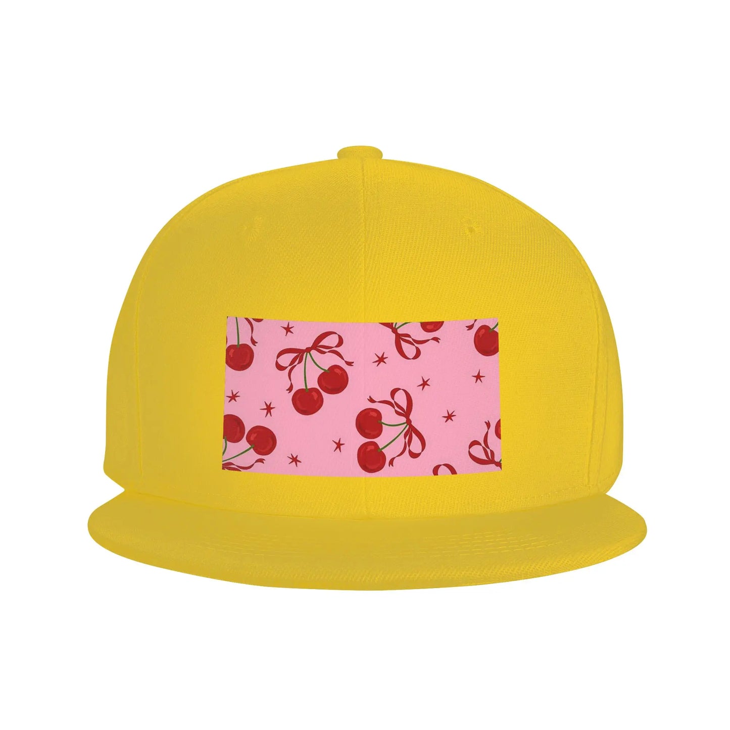 Cherry Pattern Casual Snapback Cap