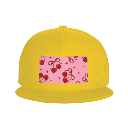 Cherry Pattern Casual Snapback Cap