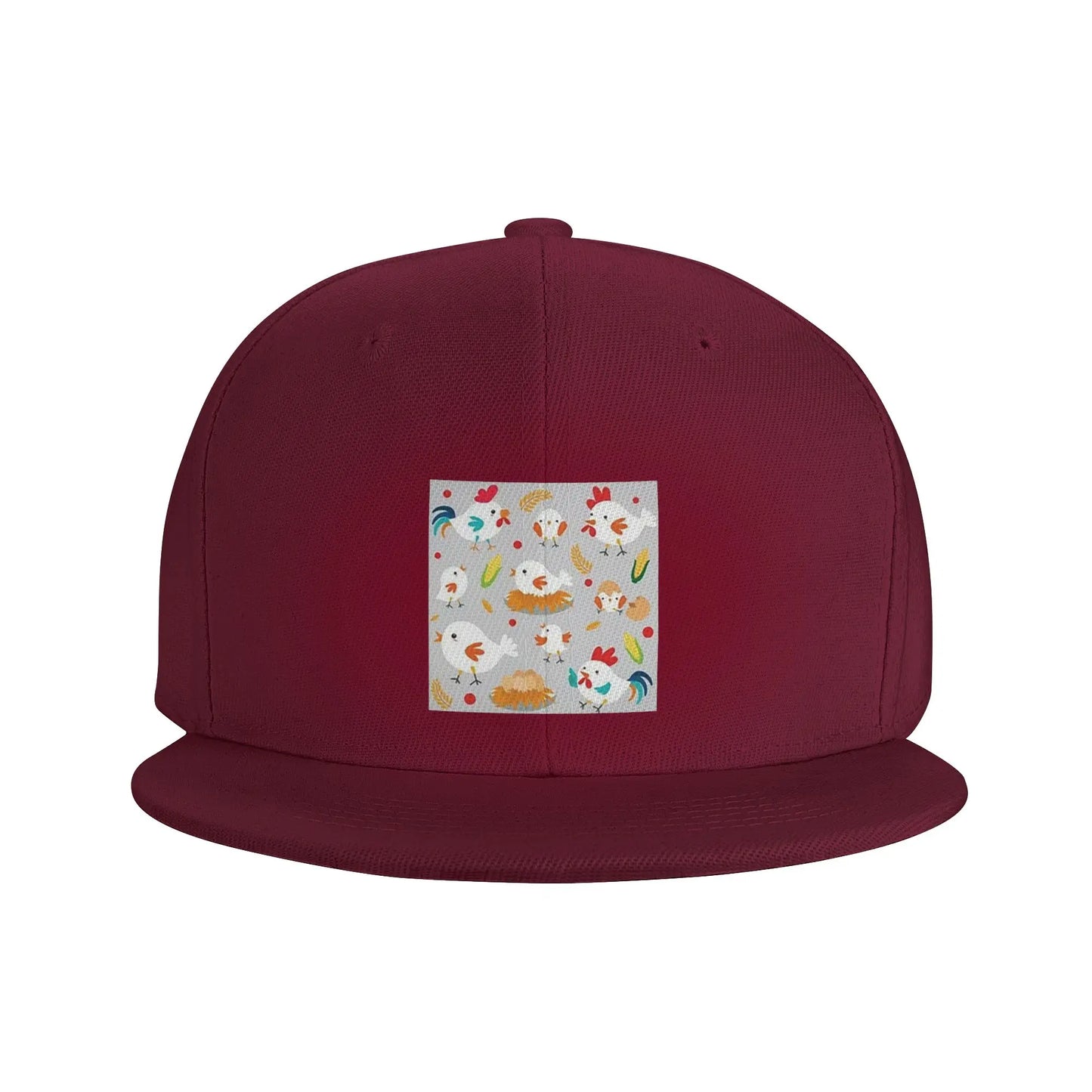 Cute Chicken Family Cartoon Casual Snapback Cap