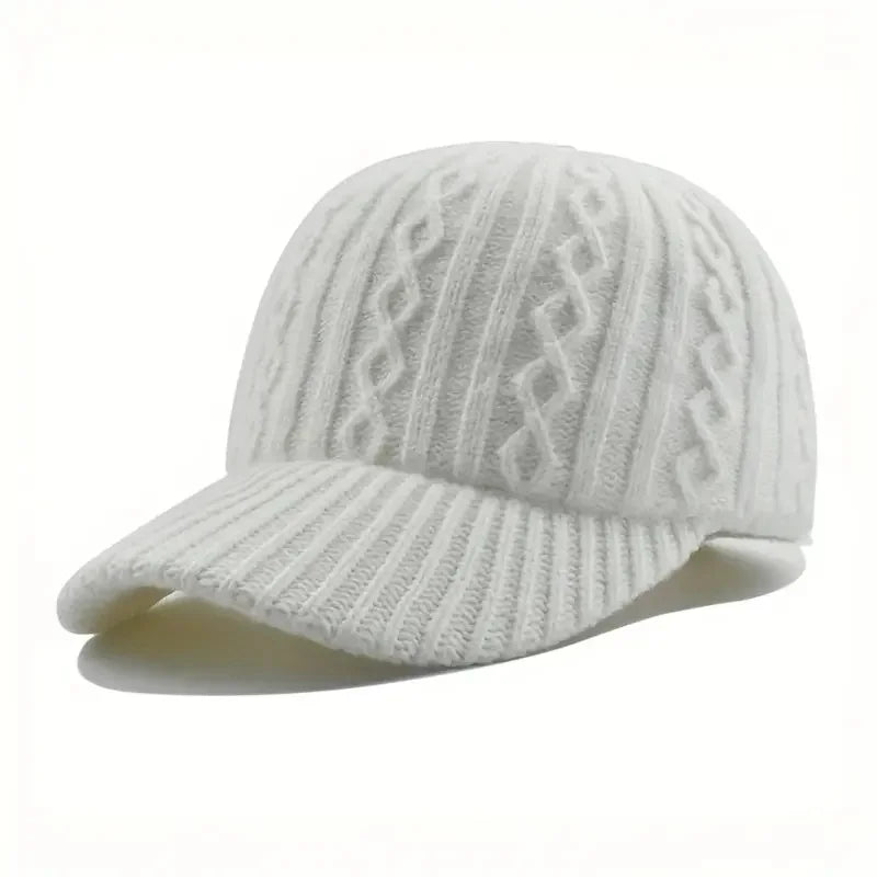 Trendy Knitted Autumn Winter Baseball Cap