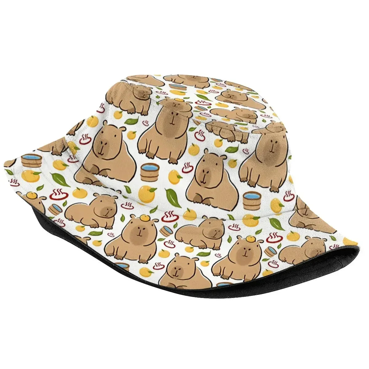Cute Capybara Print Summer Bucket Hat