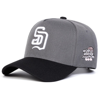 SD Letter Embroidered Adjustable Baseball Cap
