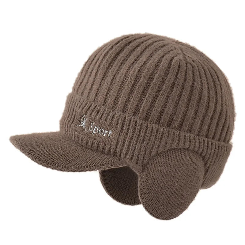Korean Woolen Ear Protection Baseball Cap