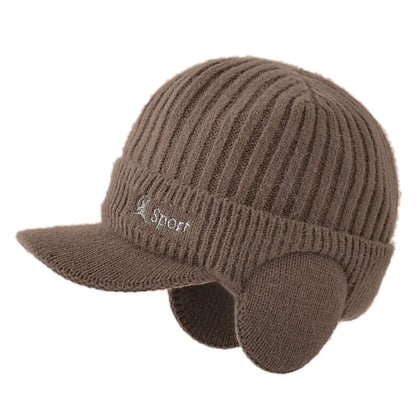 Korean Woolen Ear Protection Baseball Cap