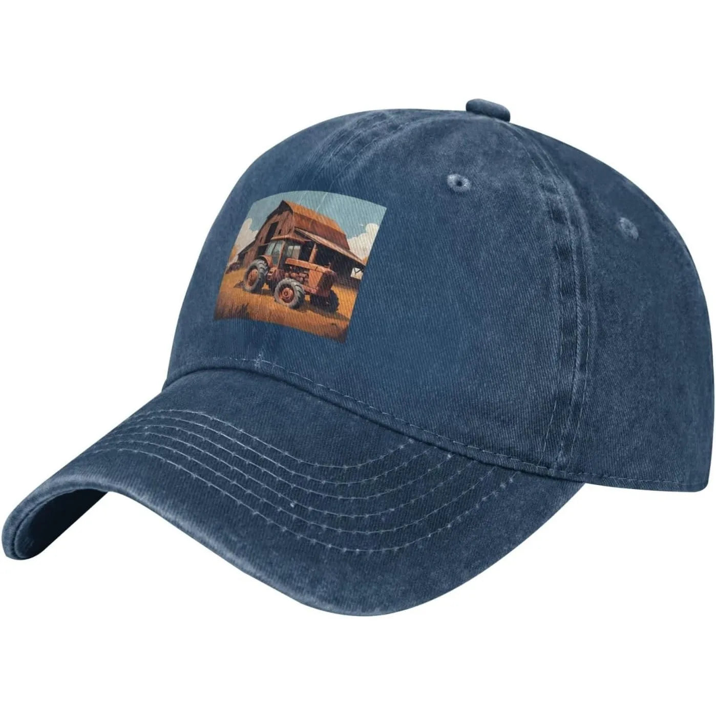 Old Tractor Barn Farm Vintage Baseball Cap