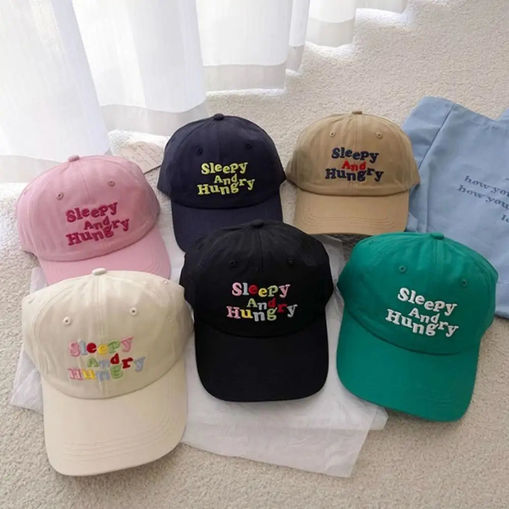 Hip Hop Sleepy and Hungry Embroidery Baseball Cap