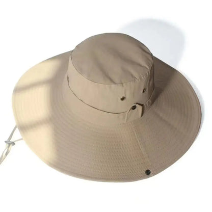 Unisex Waterproof Wide Brim Outdoor Panama Bucket Hat