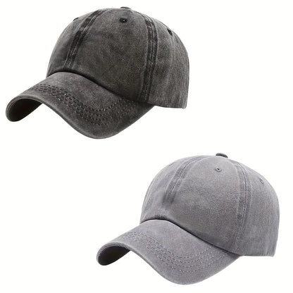 Men Women Unisex Baseball Cap Adjustable Solid Color Casual Hat