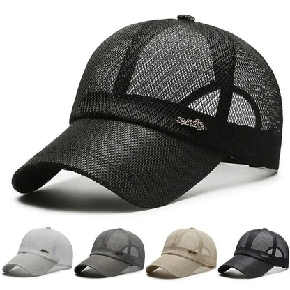 Letter Mesh Breathable Snapback Baseball Cap