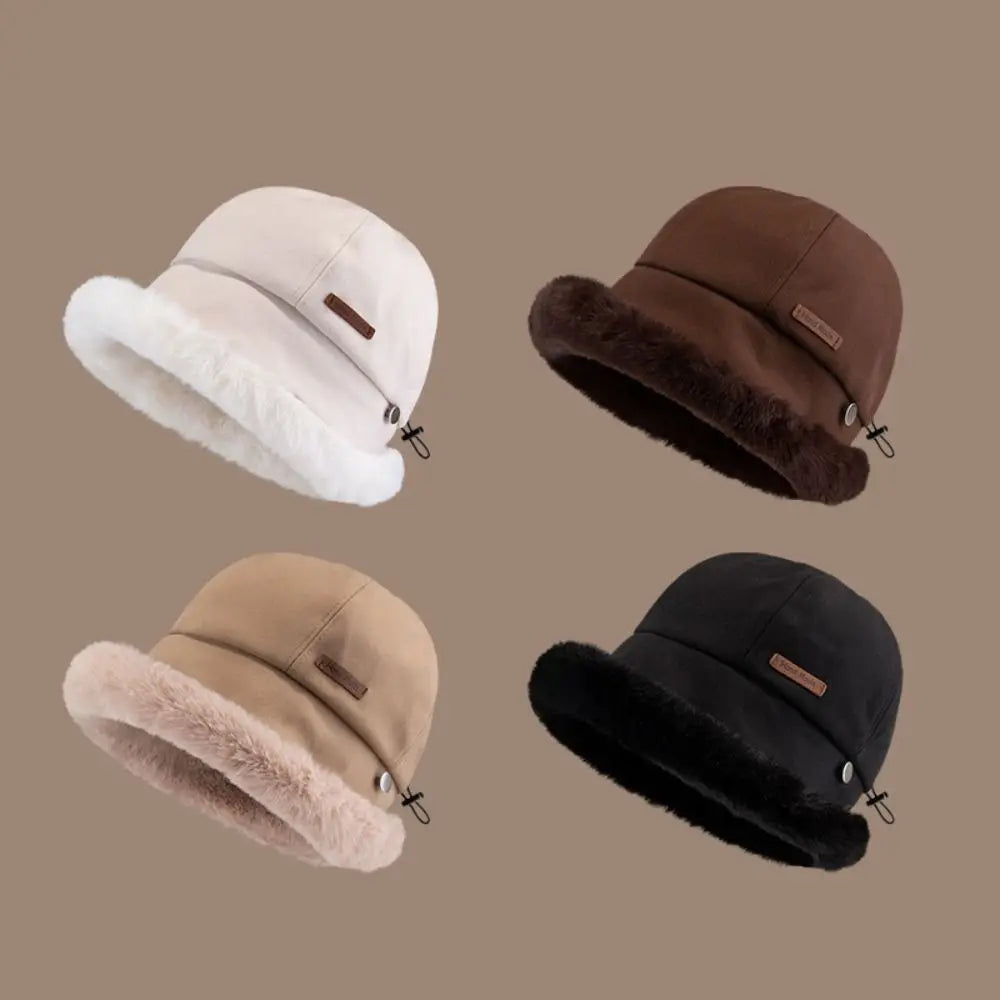 Fluffy Velvet Plush Bucket Hat