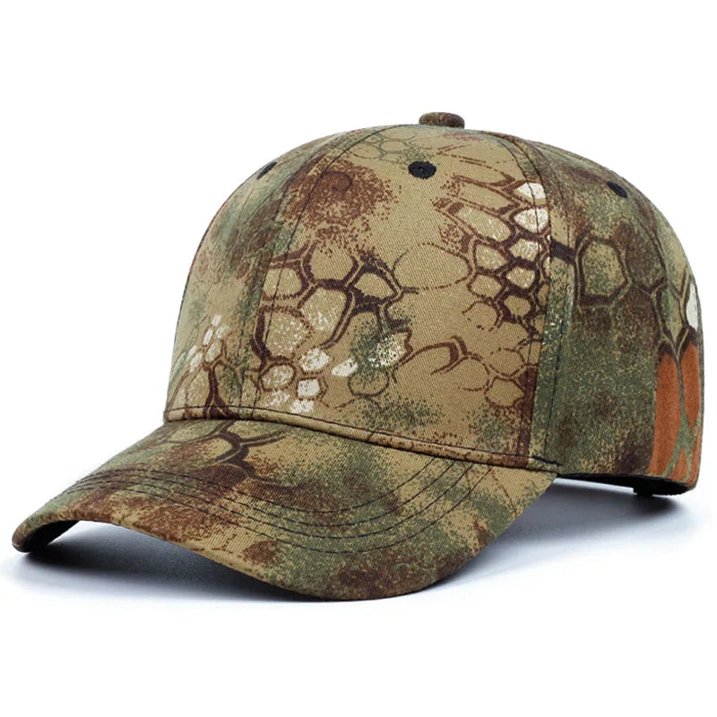 Python Pattern Print Flat Brim Snapback Cap