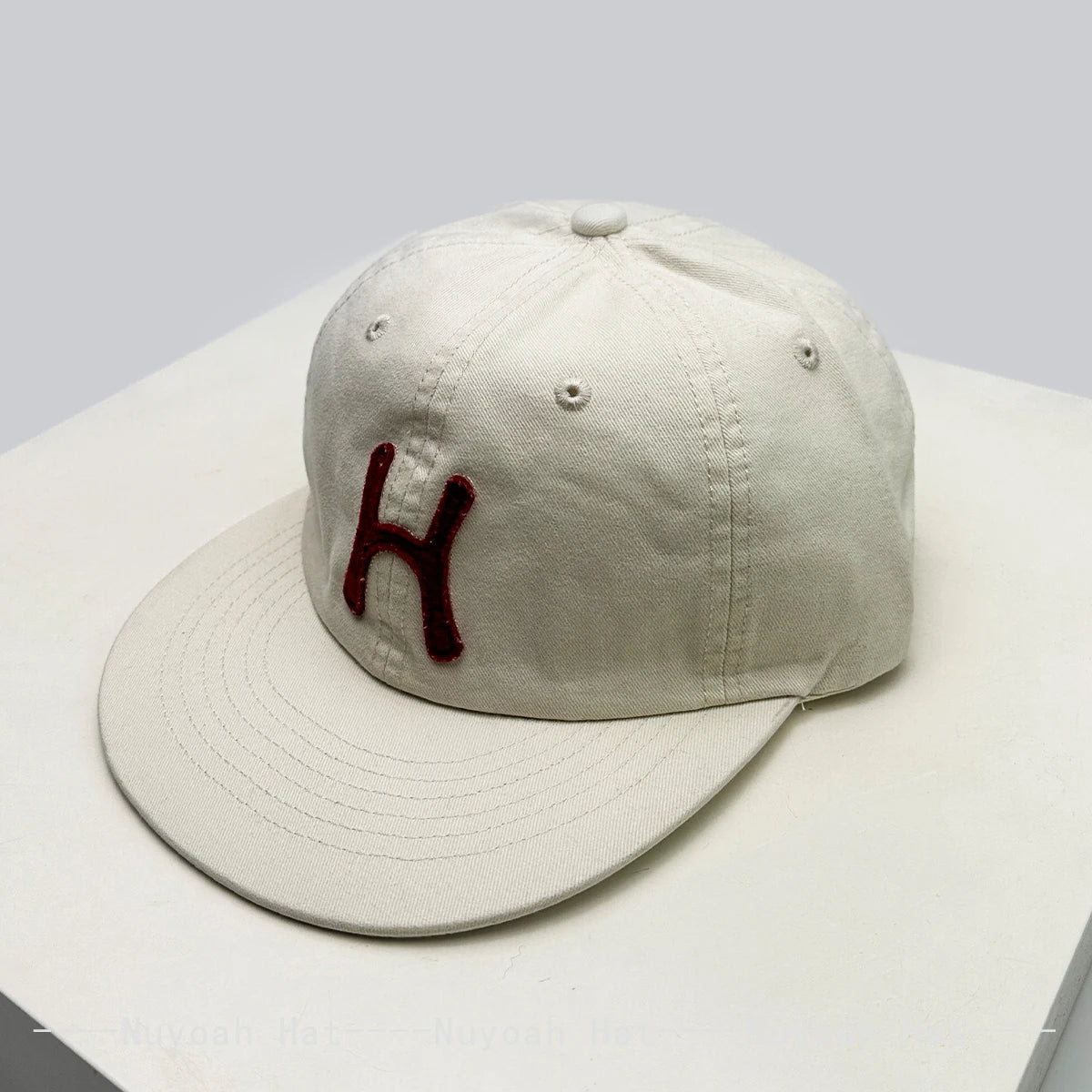 Retro H Patch Flat-Brim Snapback