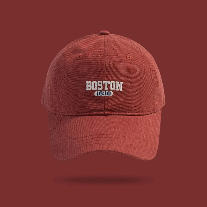 Boston Embroidered Baseball Cap Unisex
