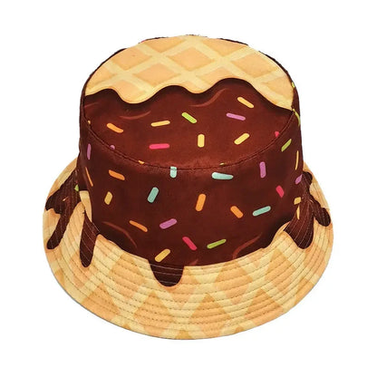 Four Seasons Cartoon Print Polyester Bucket Hat