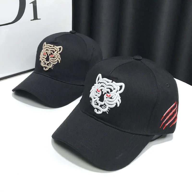 Unisex Tiger Embroidered Hip Hop Baseball Cap