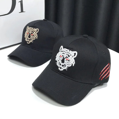 Unisex Tiger Embroidered Hip Hop Baseball Cap