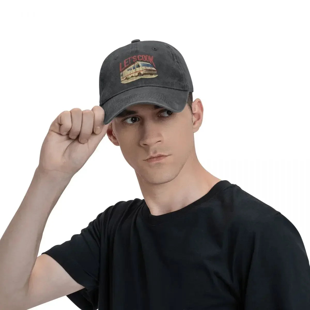RV Lets Cook Print Baseball Cap