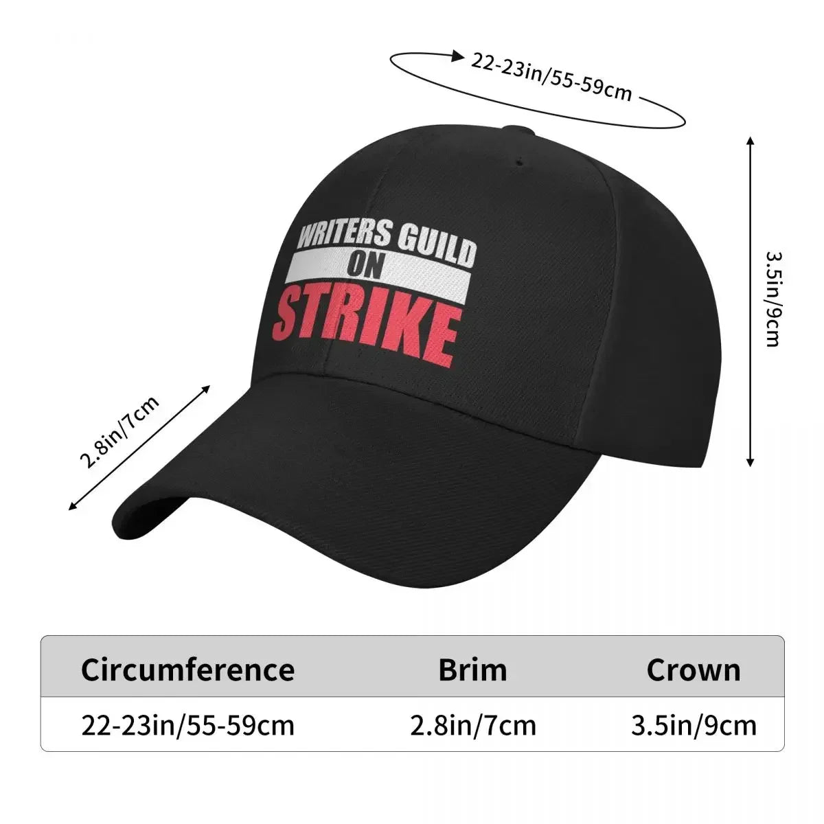 WGA Writers Strike Anti AI Statement Baseball Cap