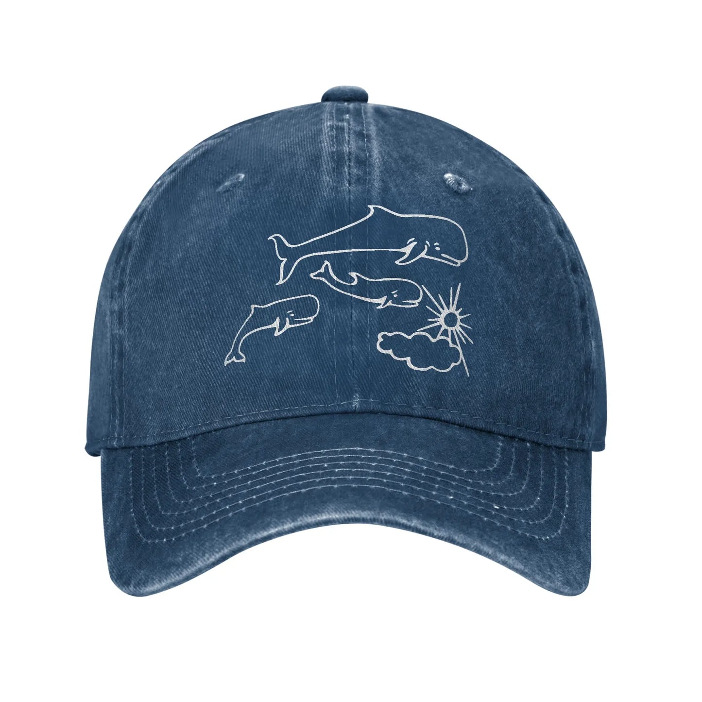 Whales And Sun Tattoo Extremoduro Baseball Cap