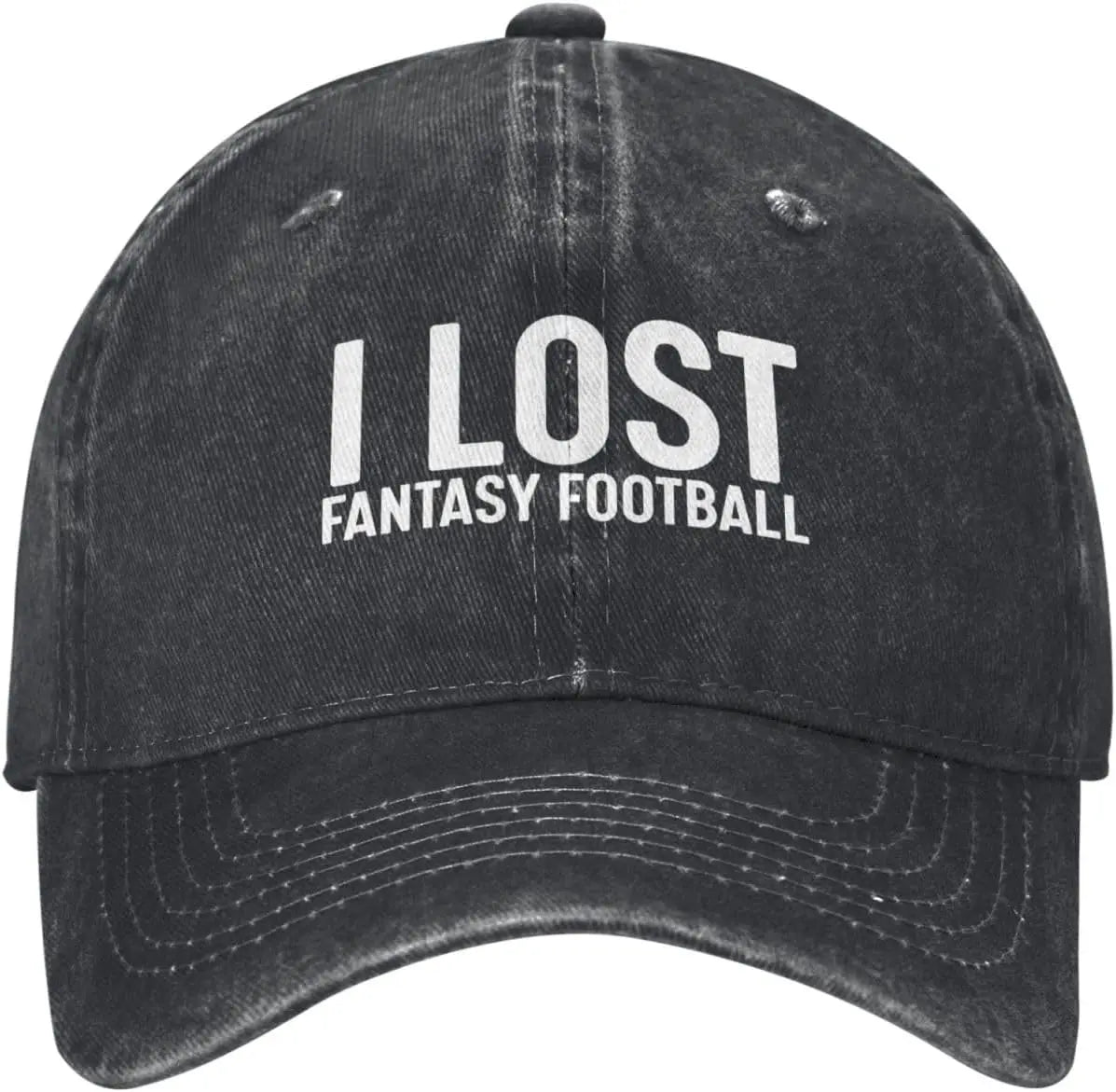 I Lost Fantasy Football Washed Denim Baseball Cap