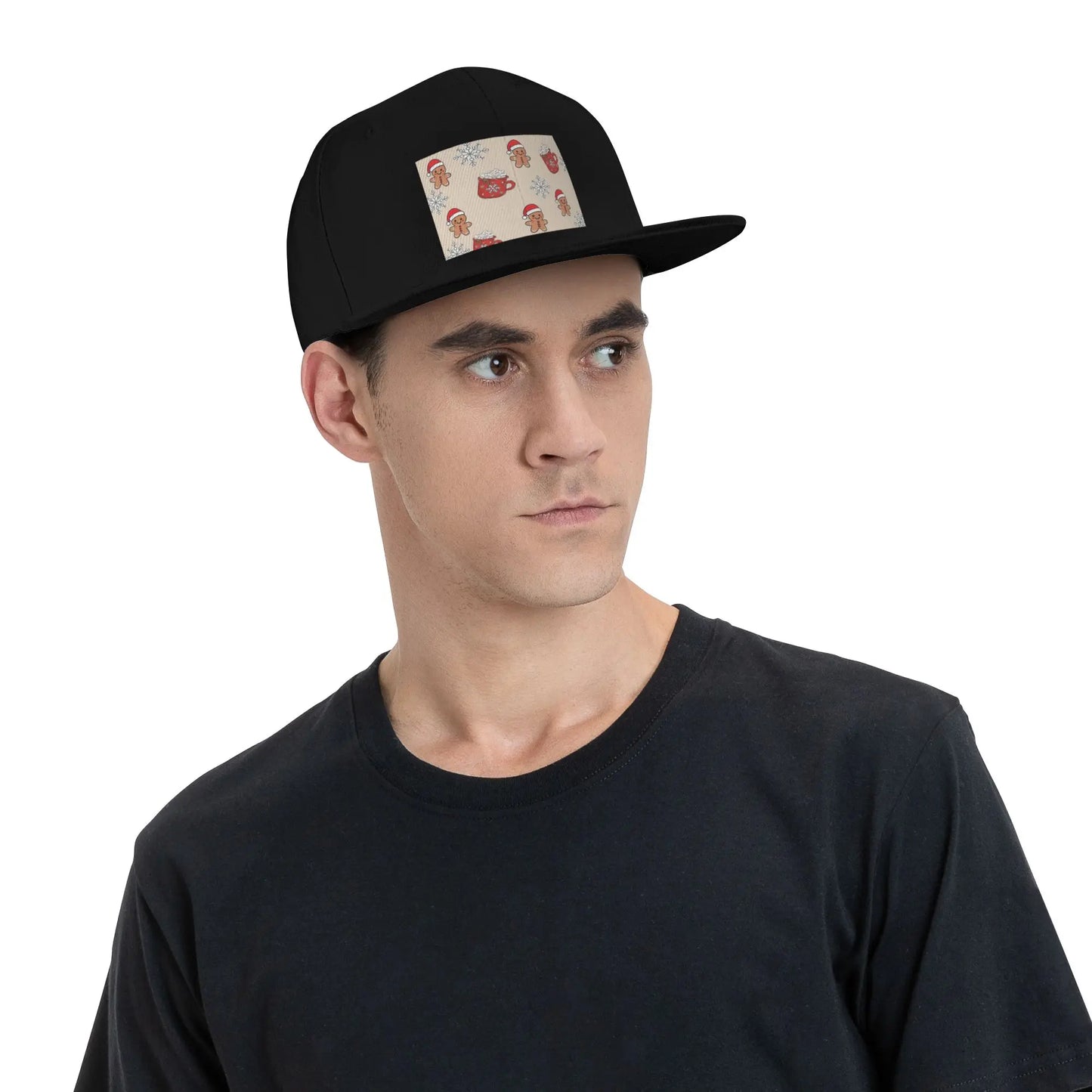 Christmas Tree Gingerbread Festive Casual Snapback Cap
