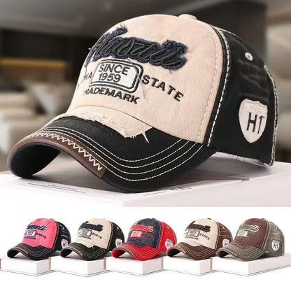 Vintage 1959 Letter Embroidered Washed Baseball Cap