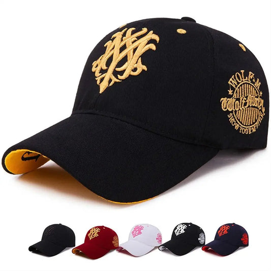 Embroidered Flame Totem Snapback Baseball Cap