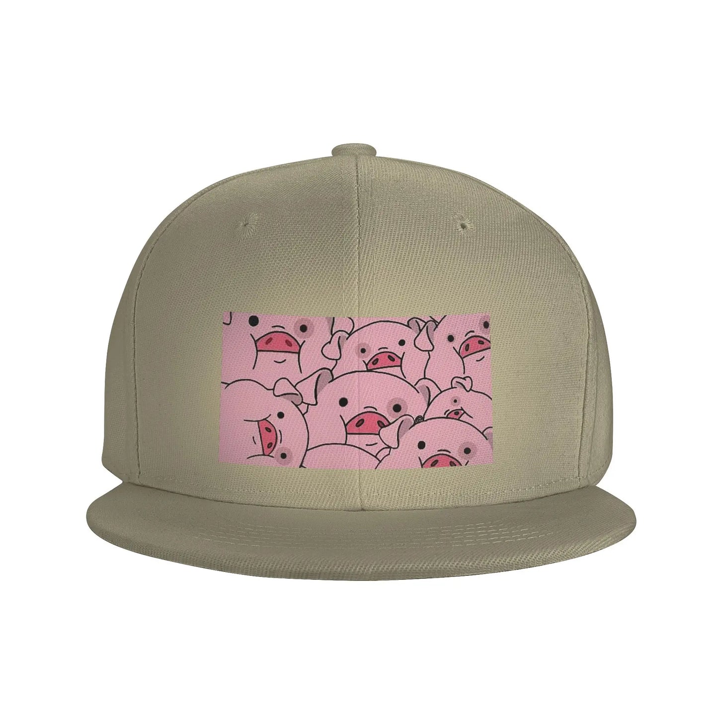 Cute Cartoon Pig Waddles Snapback Cap