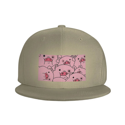 Cute Cartoon Pig Waddles Snapback Cap