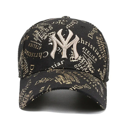 Full Print Letters Embroidery Fashion Baseball Cap