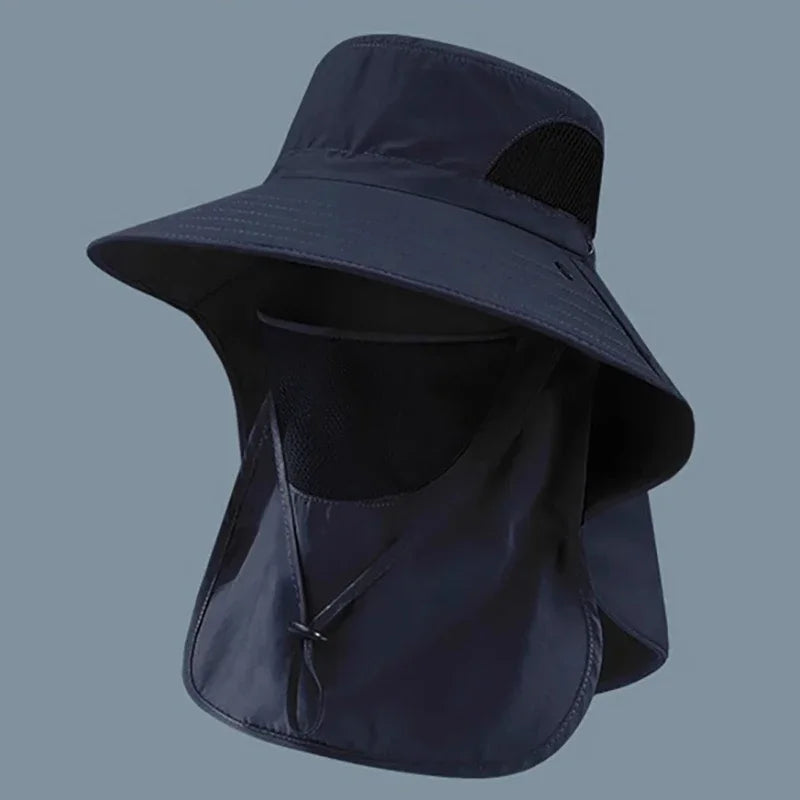 Outdoor UV Protection Neck Flap Bucket Hat