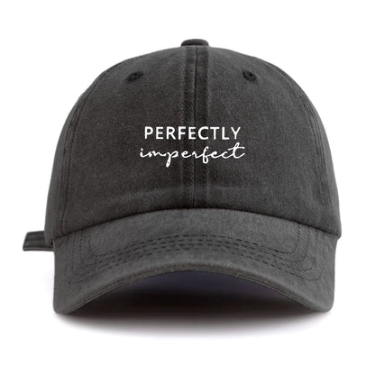 PERIMPFCT Print Minimalist Retro Washed Baseball Cap