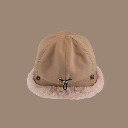 Fluffy Velvet Plush Bucket Hat