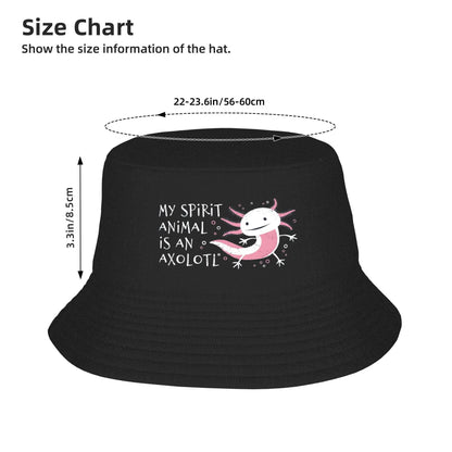Cute Axolotl Spirit Animal Summer Bucket Hat