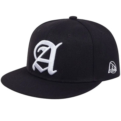 Unisex Personality A Letter Embroidery Snapback Cap
