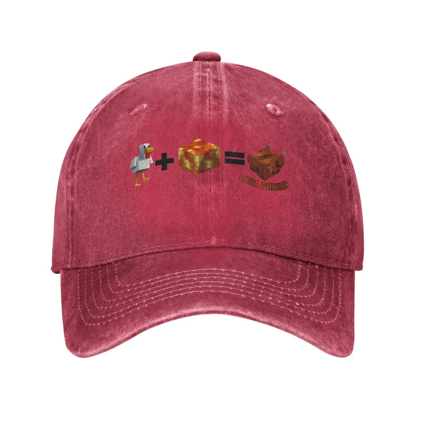 Steves Lava Chicken Gaming Vintage Baseball Cap
