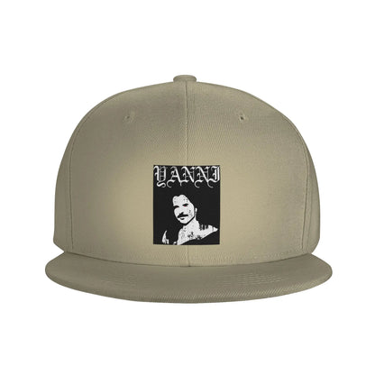 Yanni Black Metal Breathable Unisex Snapback Cap