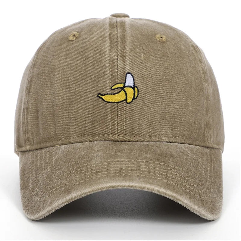 Banana Embroidered Outdoor Sunshade Baseball Cap