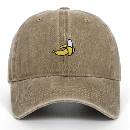Banana Embroidered Outdoor Sunshade Baseball Cap